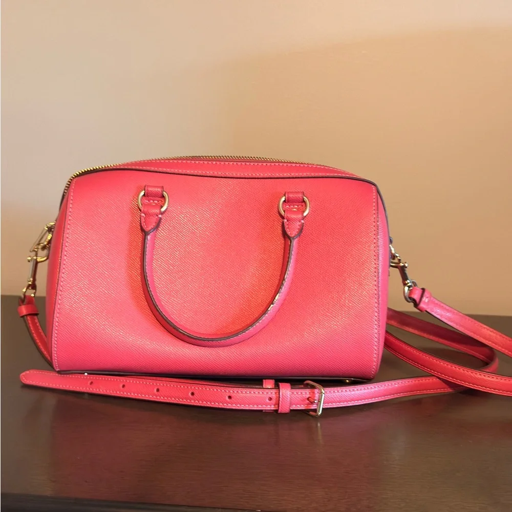 Coach Rowan Satchel with Signature Wallet; last pic best for color - Picture 2 of 14